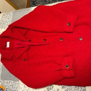 Old navy red wool jacket